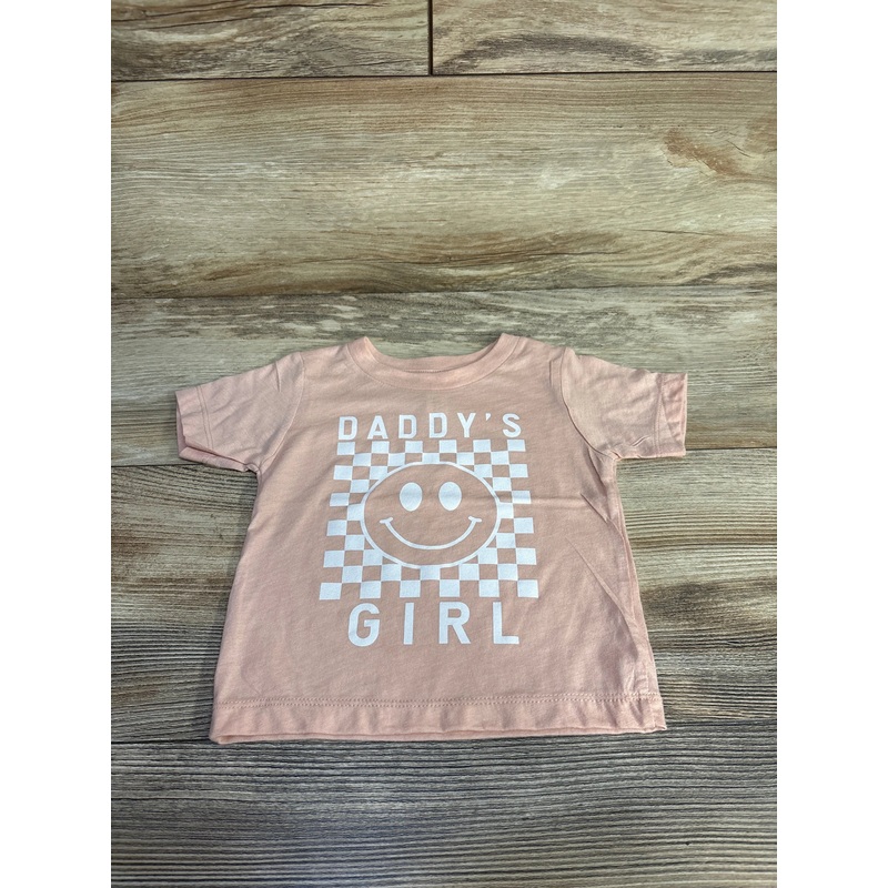 Bella + Canvas Kids Daddy’s Girl Shirt Pink sz 6-12m Pink 6m