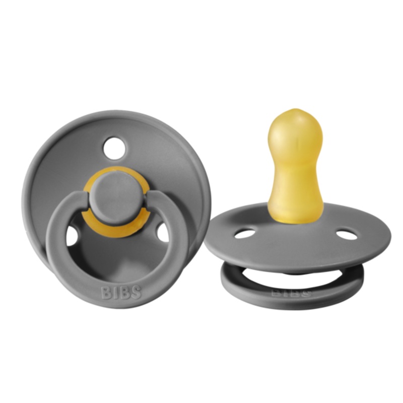 BIBS Pacifier 2 Pack – Original Size 1 – Various Colors Size 1 (0-6m) Smoke