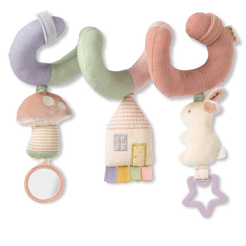 Bitzy Bespoke Itzy Bitzy Spiral Car Seat Activity Toy – Pastel