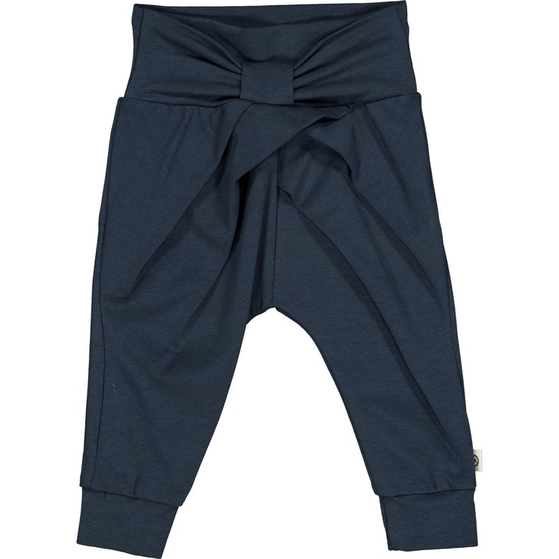 Cozy Me Bow Pants – Night Blue 0-3m