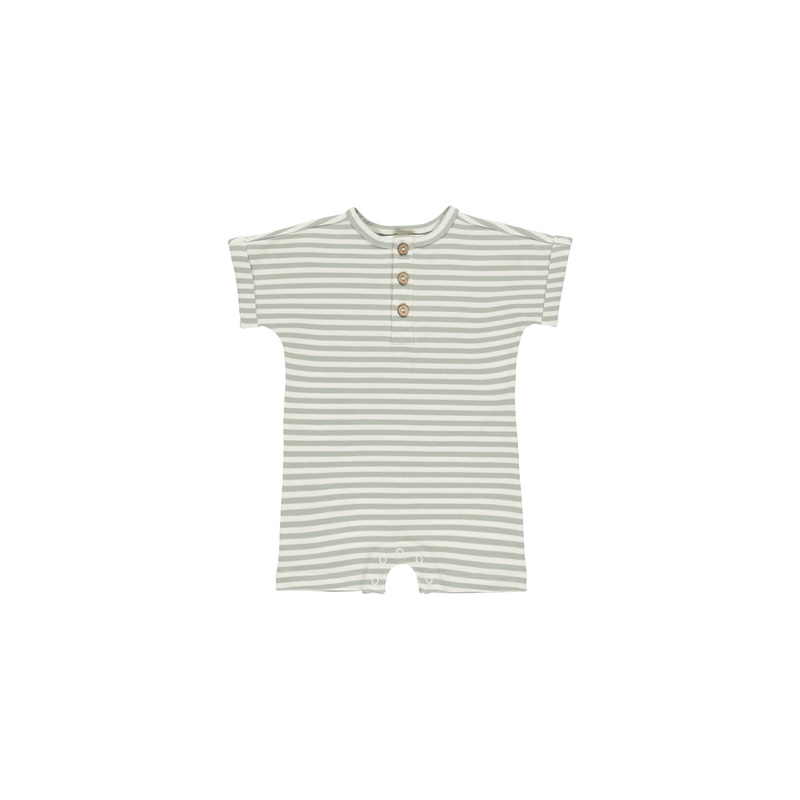 Short Sleeve One-Piece – Sage 0-3m