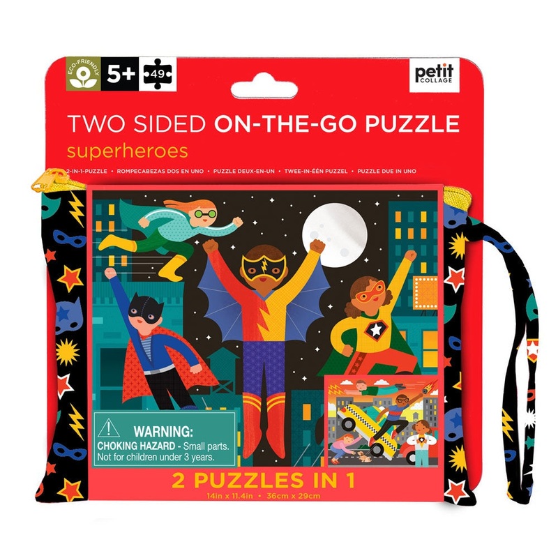 Two Sided On-The-Go Puzzle – Superheroes