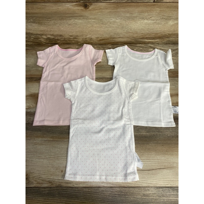 Uni Qlo 3pk Shirts sz 18m Pink 18m