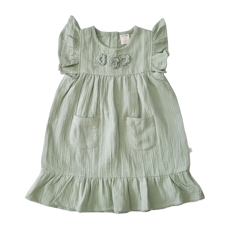 Crinkle Peasant Dress – Reseda 2T