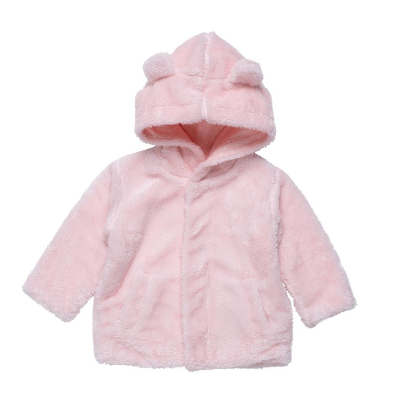 Minky Magnetic Jacket – Pink Blossom 6-12m