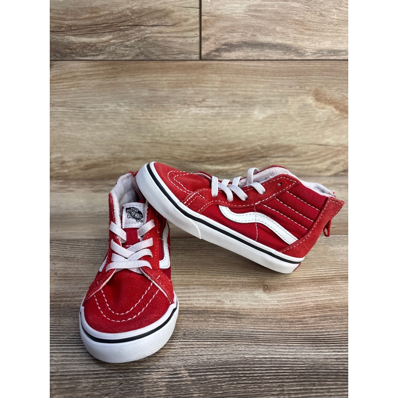 Vans Sk8-Hi Zip Shoe Red sz 8.5