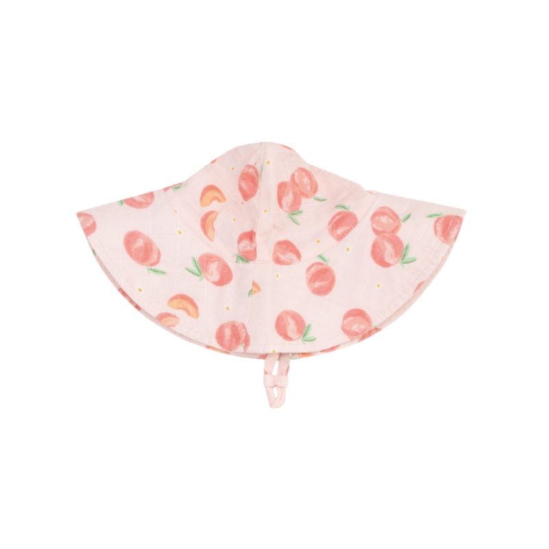 Wide Brim Sunhat – Sweet Peach 0-6m