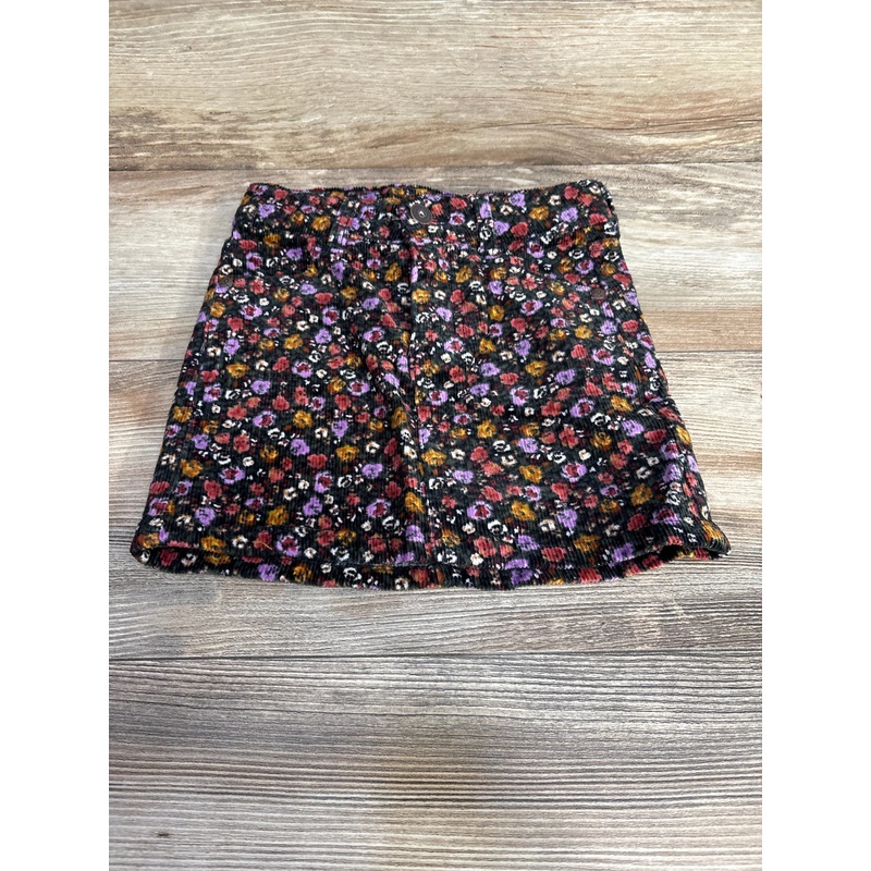 Art Class Floral Corduroy Skirt Black sz 4-5T Black 4T