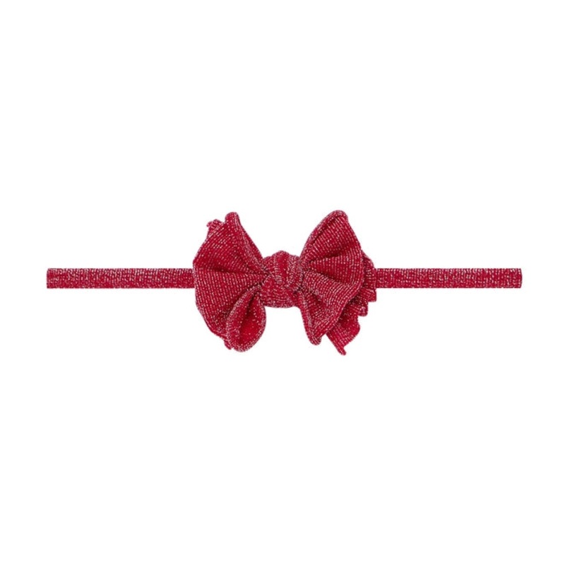 Baby Fab Skinny Headband – Metallic Red