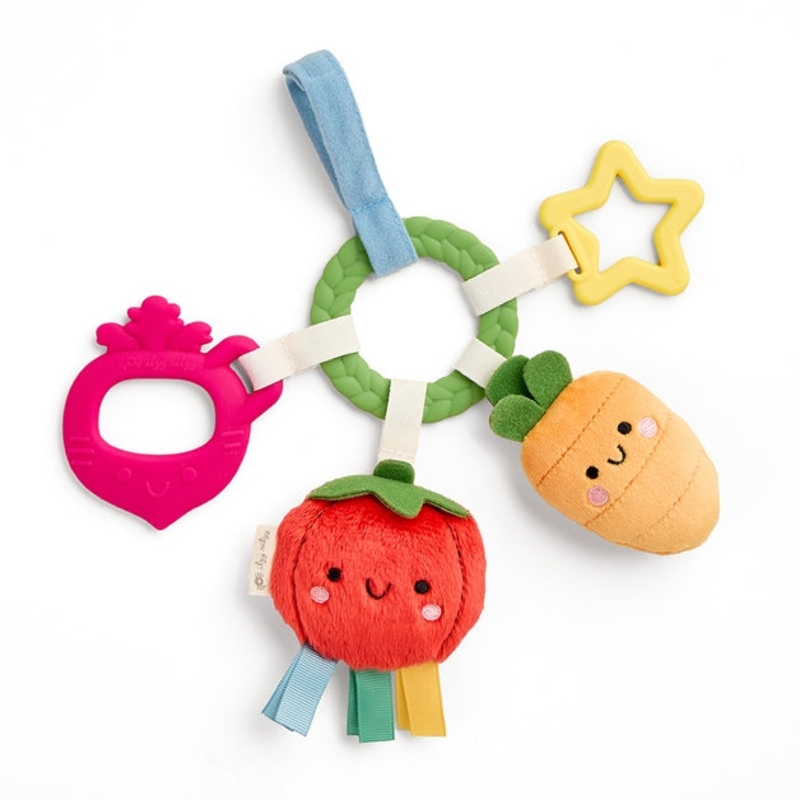 Bitzy Busy Ring Teething Activity Toy – Veggie