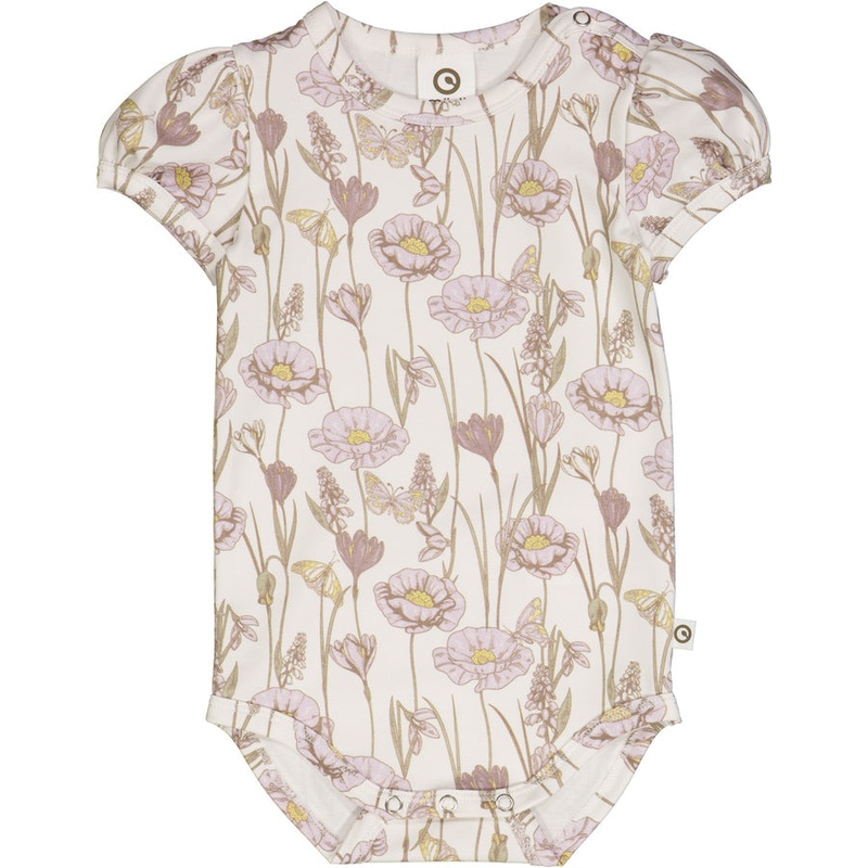 Crocus Short Sleeve Bodysuit – Balsam Cream/Orchid/Corn 0-3m