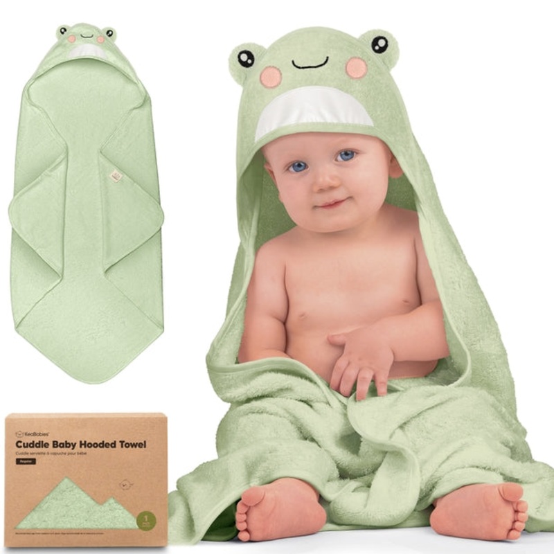 Cuddle Baby Hooded Towel – Frog
