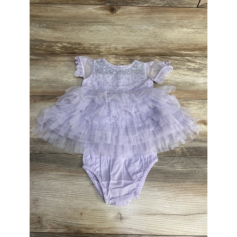 Tutu Du Monde 2pc Tulle Dress & Bloomers Purple sz 0-3m Purple Newborn