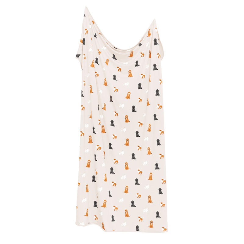 Bamboo Swaddling Blanket – Fluffy Dog