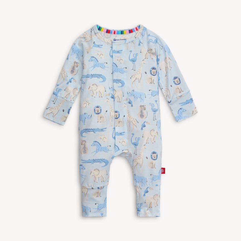 Modal Magnetic Convertible Coverall – Jungle Jazz 9-12m