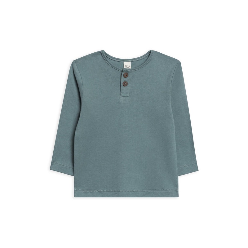 Reef Henley Crew Neck Tee – Teal 6-12m