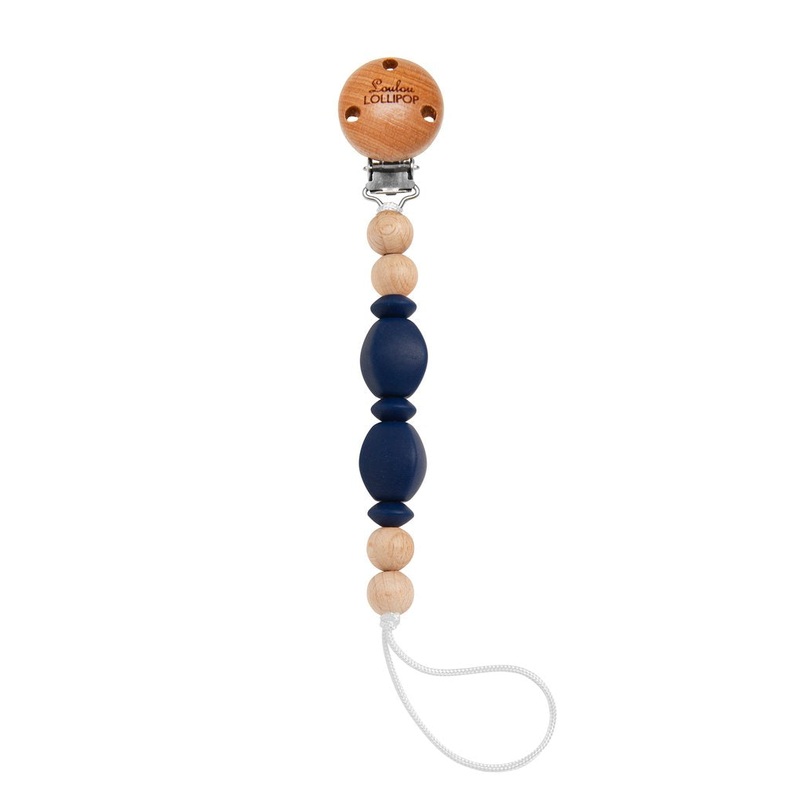 Soleil Pacifier Clip – Navy