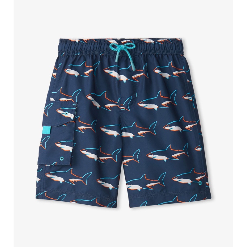Swimming Sharks Board Shorts 2T