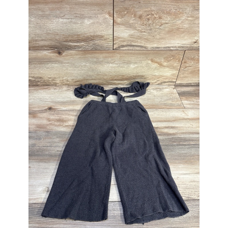 Zara Ruffle Suspender Pants Grey sz 2-3T Grey 2T