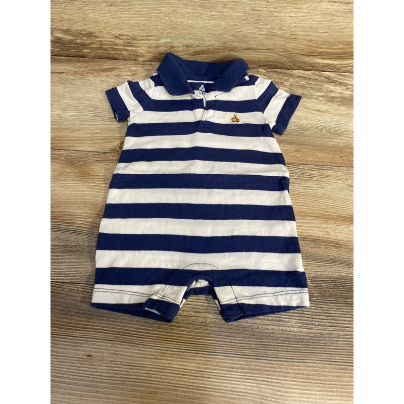 Baby Gap Striped Shortie Romper Blue sz 0-3m Blue Newborn