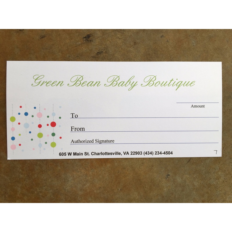Gift Certificate – Various Amounts 25.00