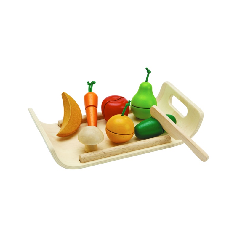Wooden Food Assorted Fruit & Vegetable Set