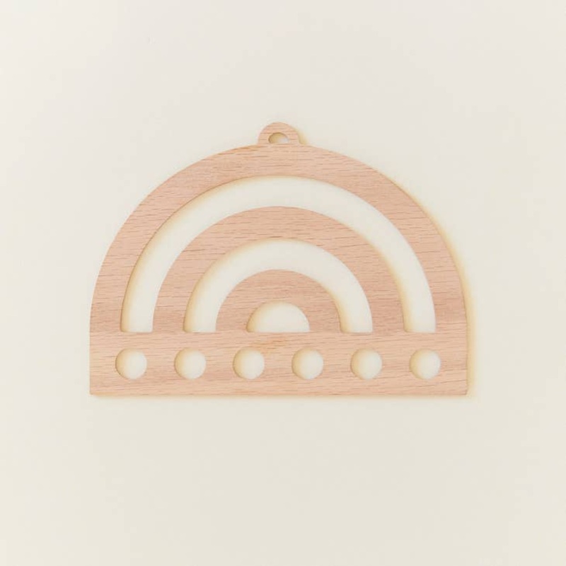 Wooden Playsilk Holder – Various Styles Rainbow