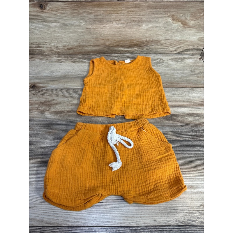 2pc Tank Top & Shorts Orange sz 9-12m Orange 9m
