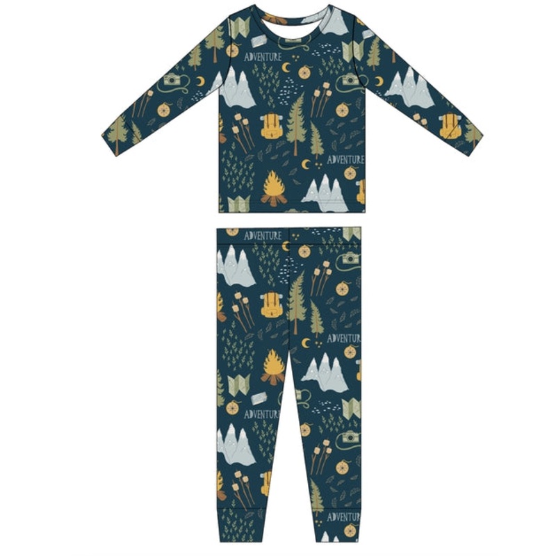 Two Piece Pajama Set – Camping Adventure 2T
