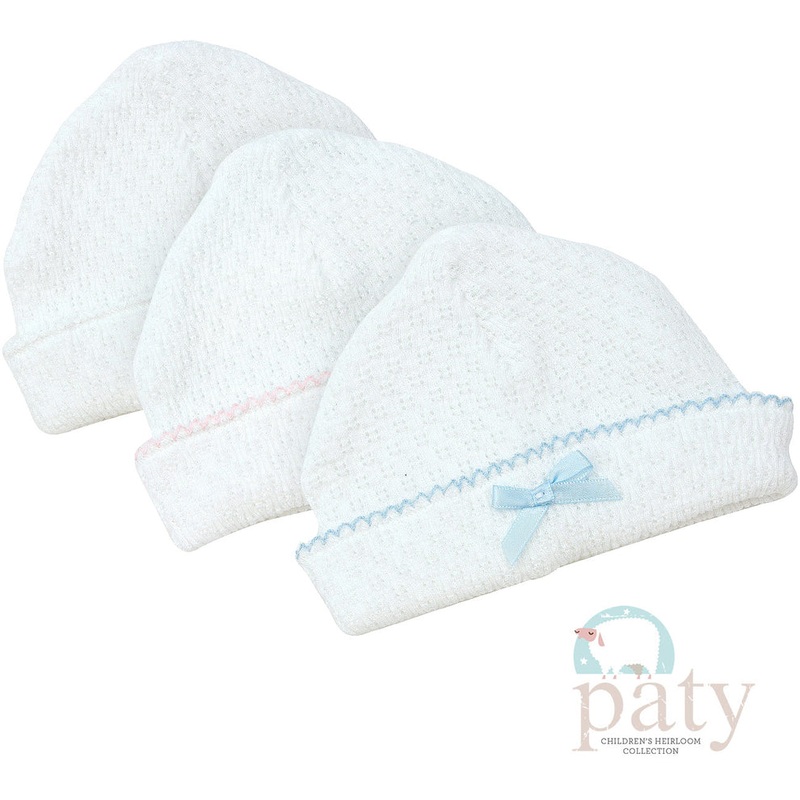 White Saylor Cap with Bow – Various Trim Colors White Trim