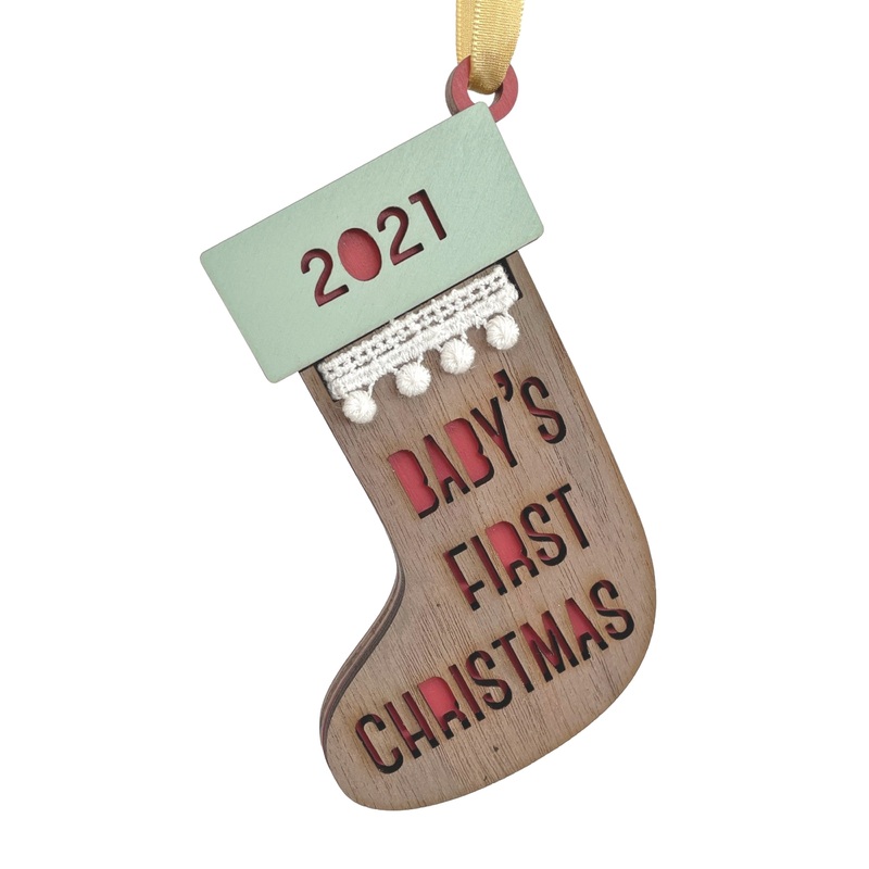 Baby’s First Christmas Stocking Ornament 2022