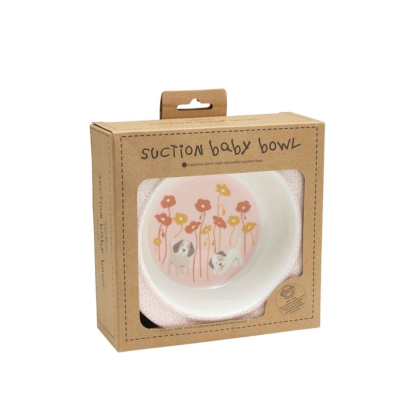 Suction Baby Bowl – Puppies & Poppies