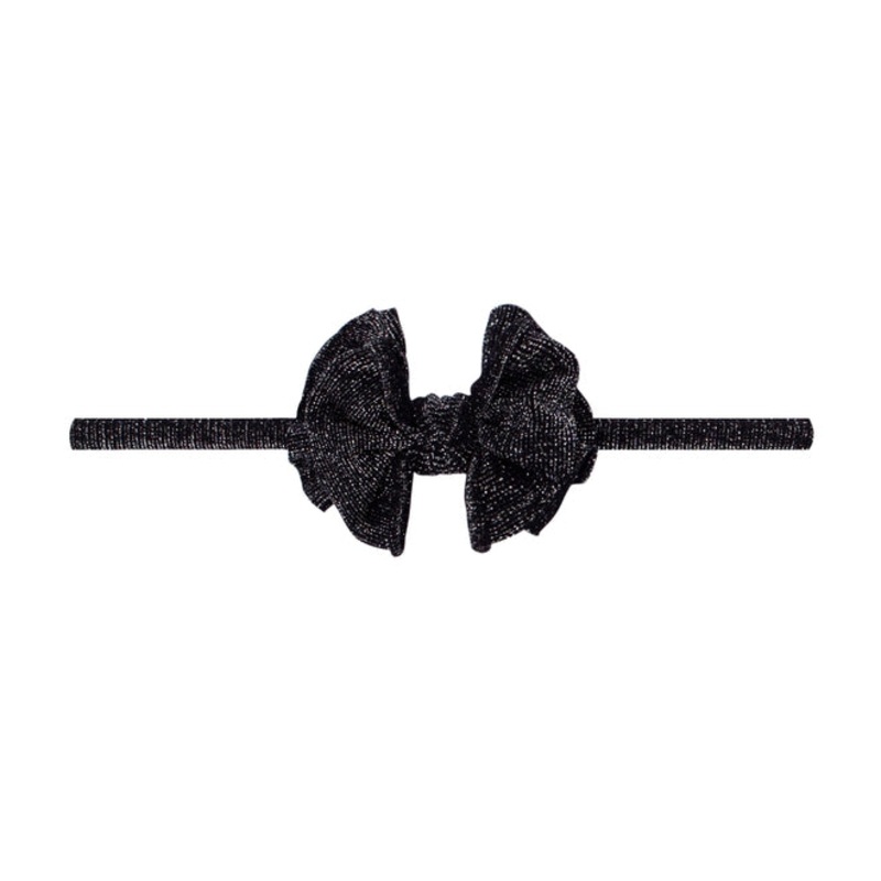 Baby Fab Skinny Headband – Metallic Black