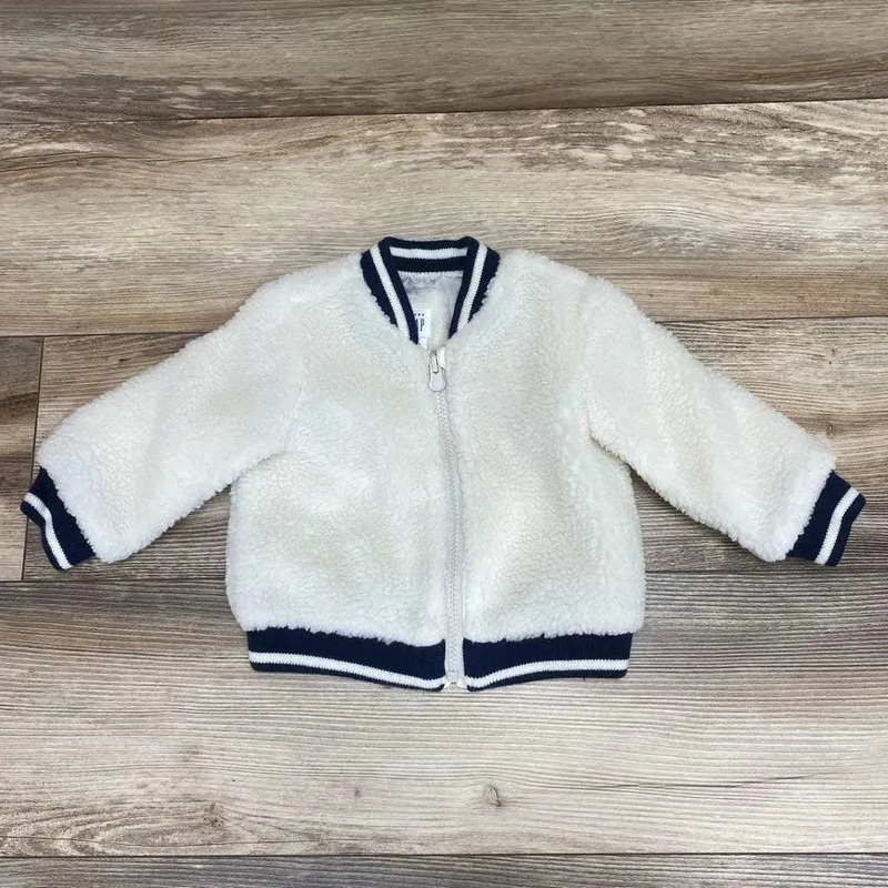 BabyGap Sherpa Jacket sz 6-12m White 6-12M Used
