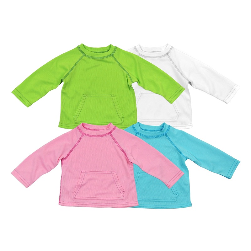 Breathable Sun Protection Shirt – Various Colors 6-12m Light Aqua