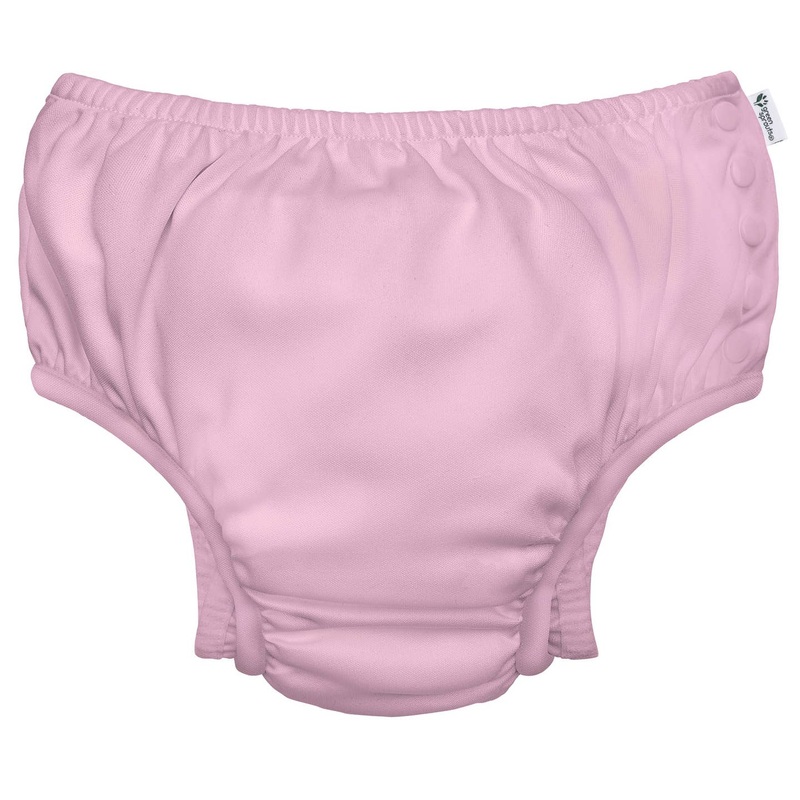 Eco Snap Swim Diaper with Gussets – Pink 6m