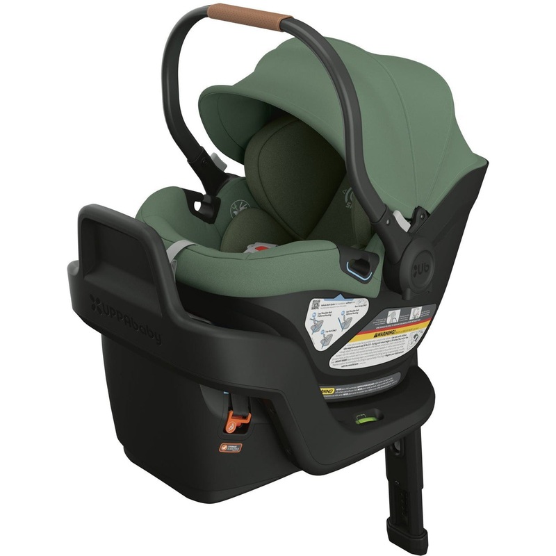 UPPAbaby Aria Lightweight Infant Car Seat – Gwen (Green – Saddle Leather)
