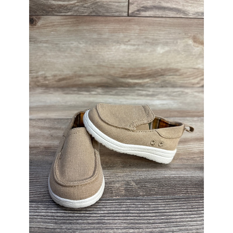 Wonder Nation Slip On Boat Sneakers Brown sz 4c