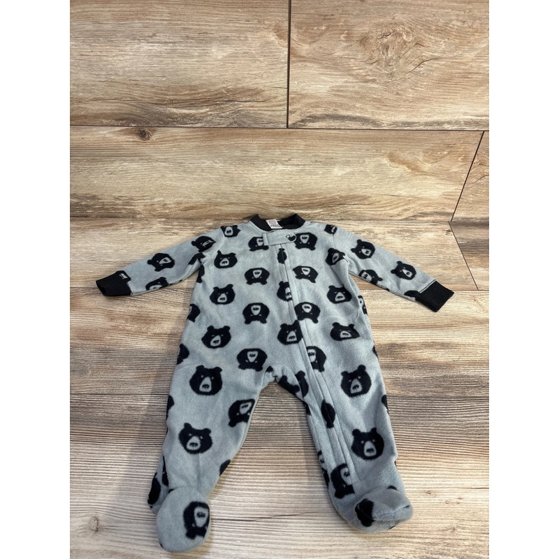 Yoga Sprouts Bear Blanket Sleeper Grey sz 0-3m Grey Newborn