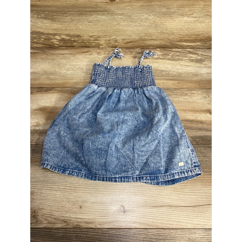 7 For All Mankind Smocked Chambray Dress sz 24m Blue 24m