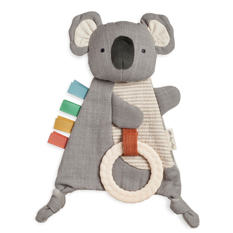 Bitzy Crinkle Sensory Toy with Teether – Koala