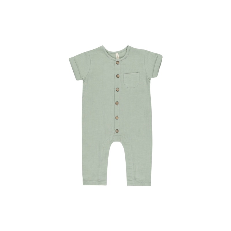 Charlie Jumpsuit – Sage 0-3m