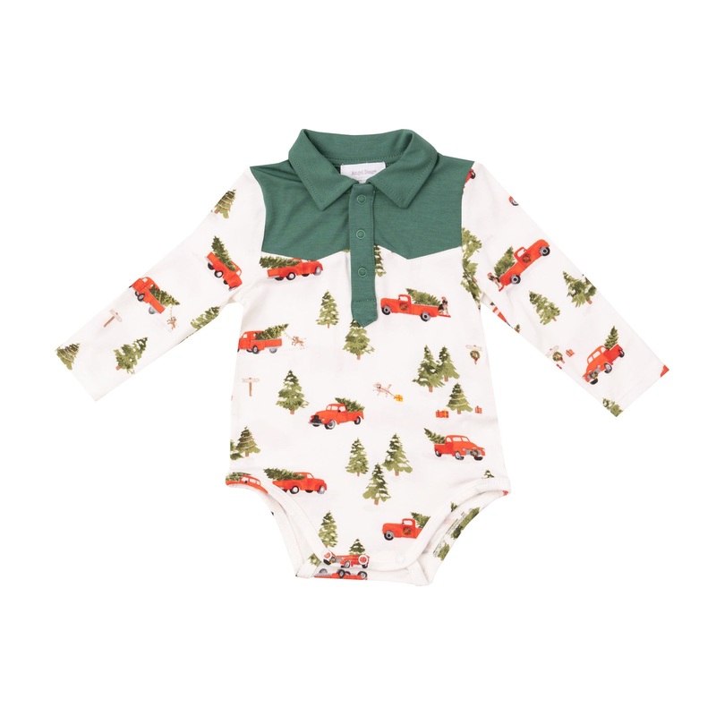 Cowboy Bodysuit – Vintage Red Trucks 0-3m