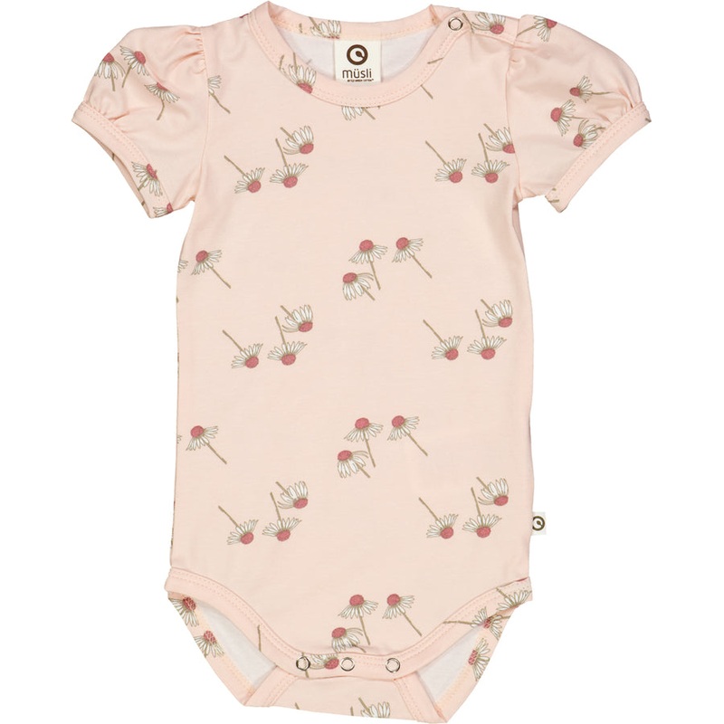 Cozy Me Puff Short Sleeve Bodysuit – Chamomile 0-3m
