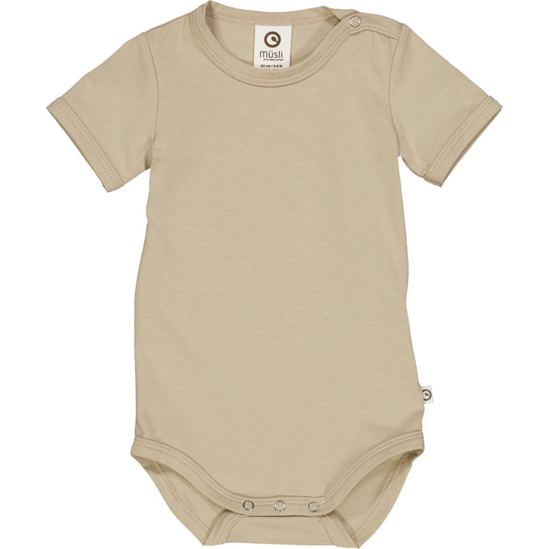 Cozy Me Short Sleeve Bodysuit – Cashmere 3-6m