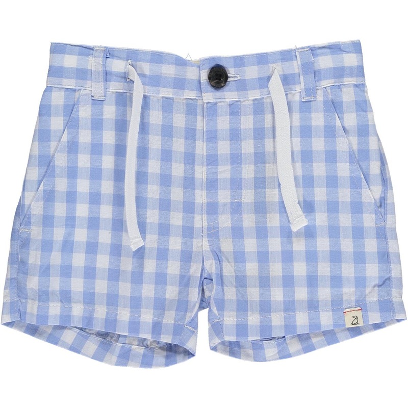 Crew Shorts – Blue Plaid 0-3m