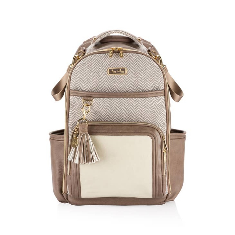 The Boss Plus Backpack Diaper Bag – Vanilla Latte