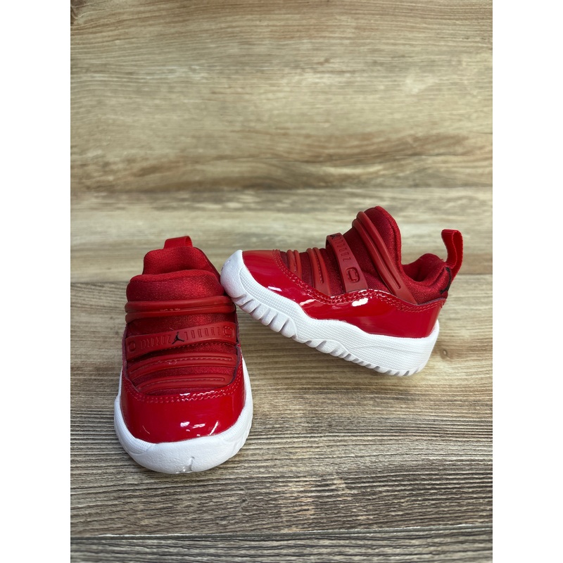 Air Jordan 11 Retro Little Flex TD ‘Gym Red’ Sneakers sz 1.5