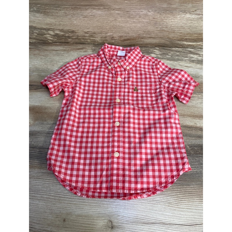 Baby Gap Gingham Button Down Shirt Red sz 3T Red 3T