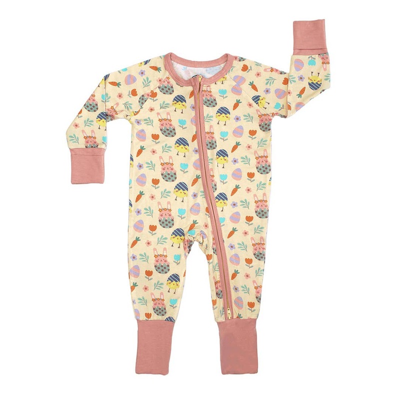 Bamboo Baby Convertible Romper – Egg Hunt 0-3m